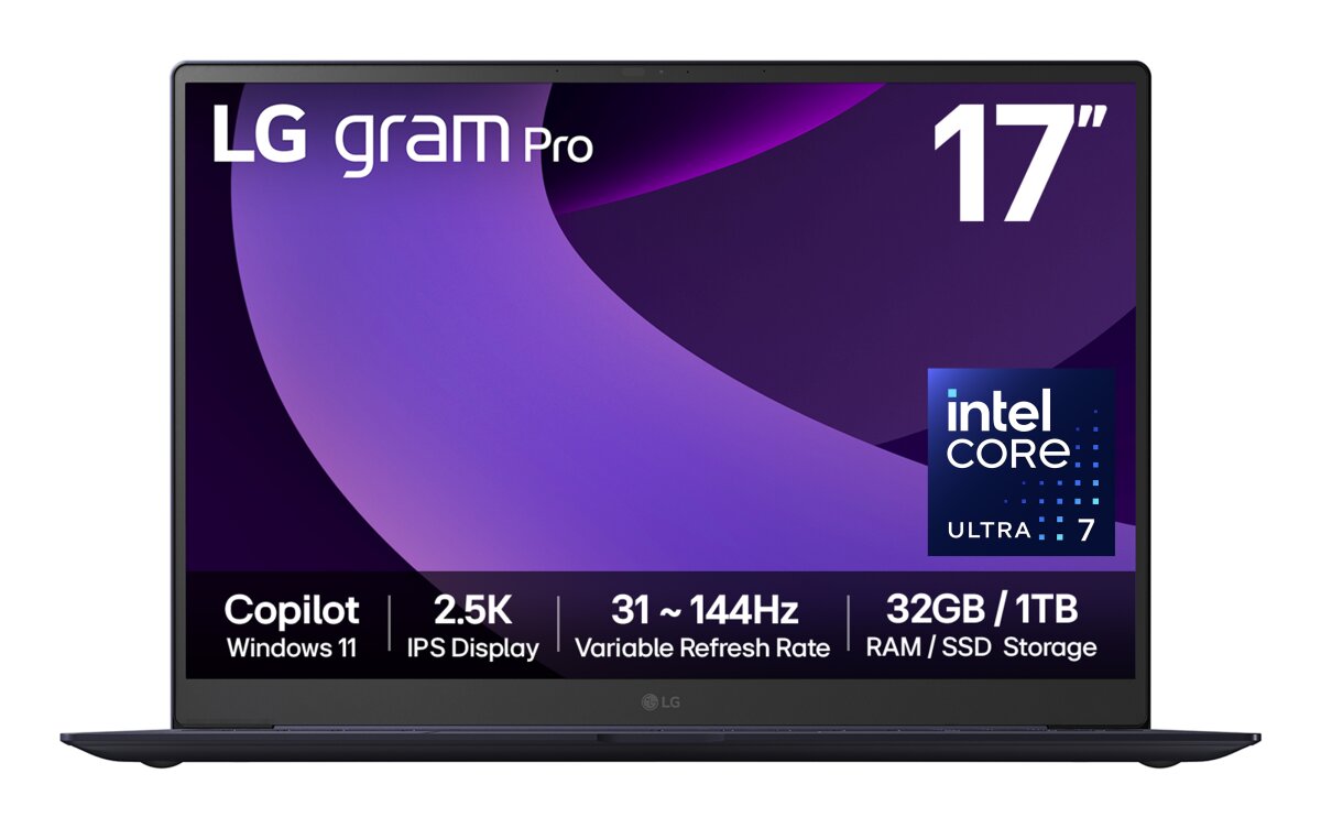 LG Gram Pro LG gram Pro 17Z90TP-G 17 Hybrid AI Laptop - Intel® Core™ Ultra 7  17Z90TP-G.AD88A1 image gallery 1